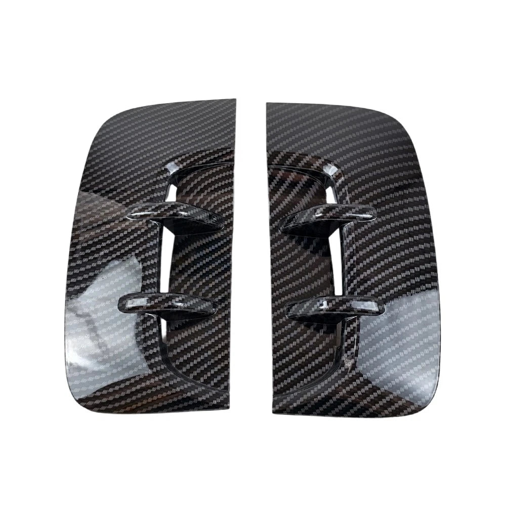 Pair Carbon Look Side Fender Vent Duct Trims for KIA Stinger (2018–2023)