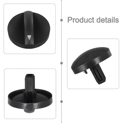 Air Conditioner Control Switch Knob for Toyota Hilux (Black ABS)