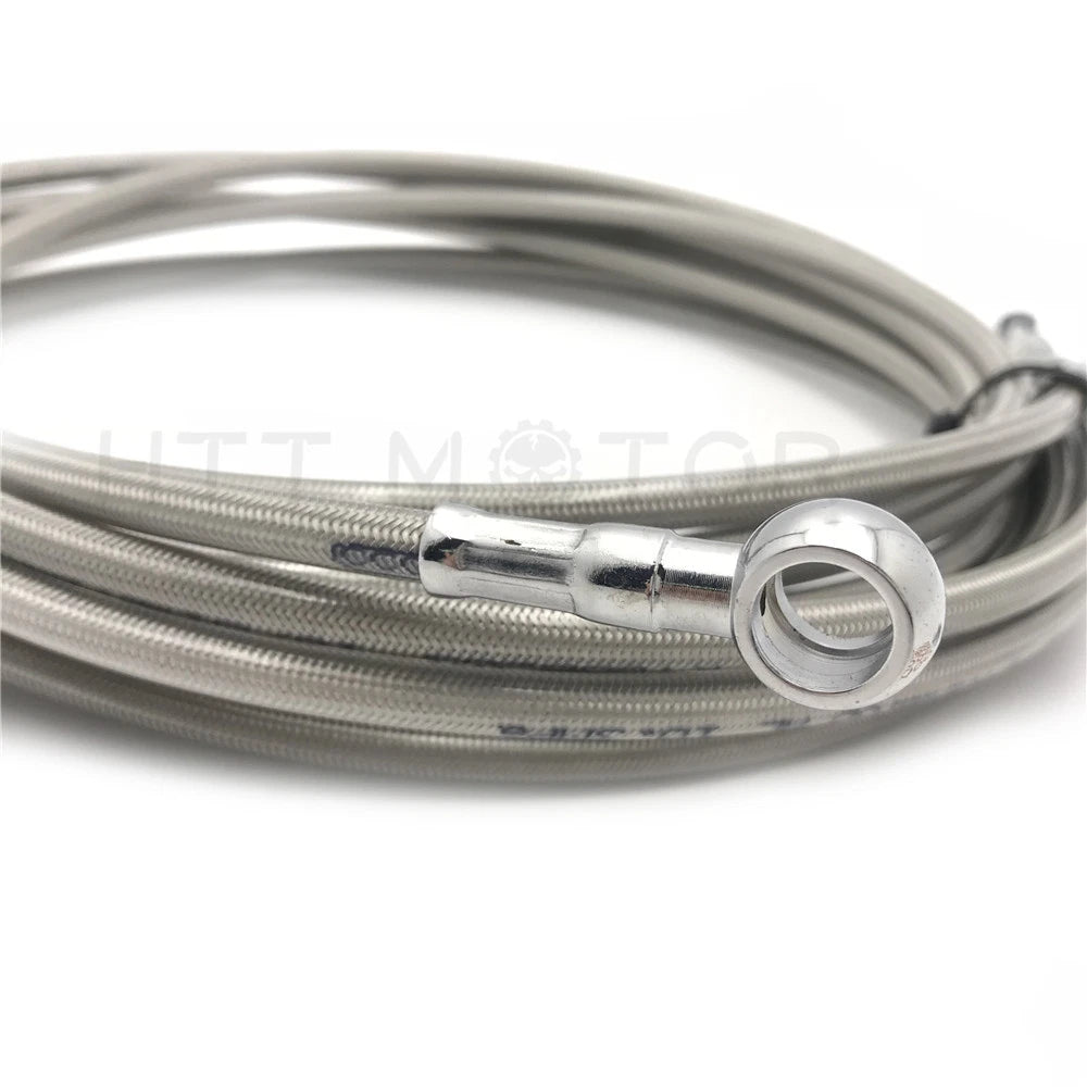 Stainless 10-12" Ape Hanger Handlebar Cable for Harley Touring (2014–2017)