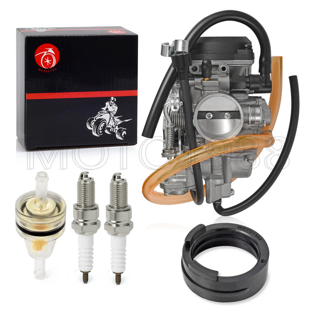 Carburetor + Intake Manifold + Spark Plug for Kawasaki Vulcan 800 (1995–2005)