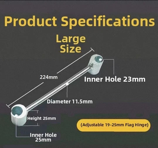 Door Hinge Adjustment Tool for Flag Hinge Alignment (22.4 cm)