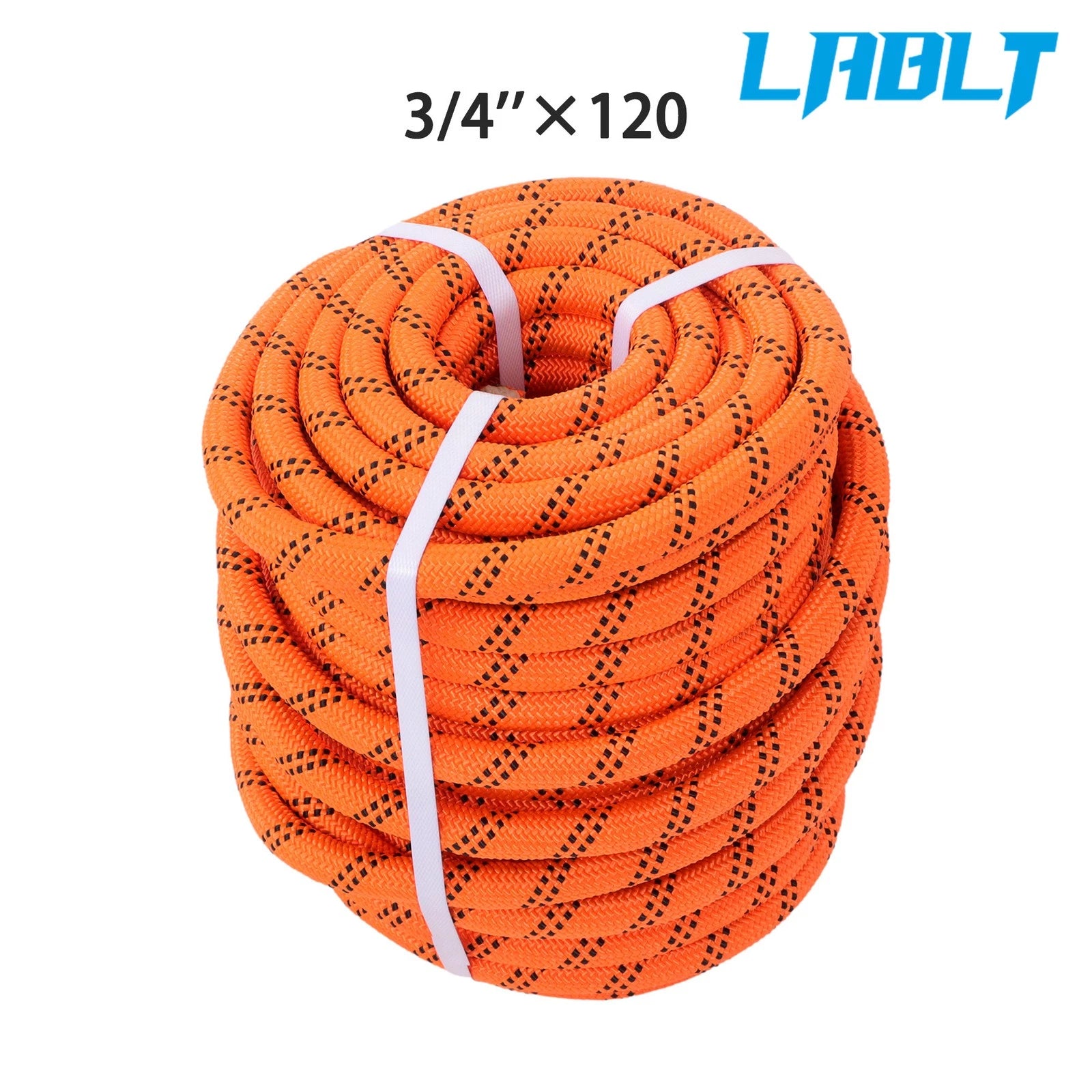 3/4" x 120' Double Braid Polyester Arborist Rope Rigging Line