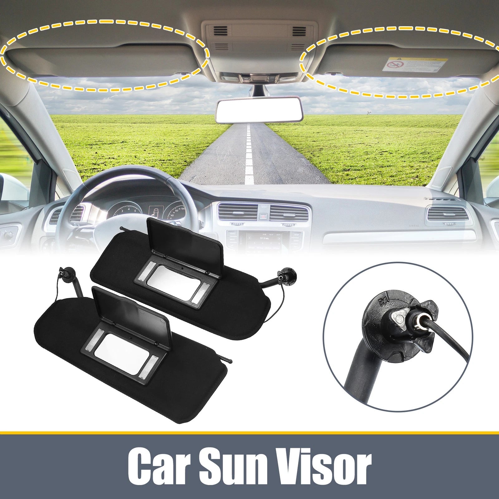 LED Sun Visor Pair for Chevrolet Corvette C5 (1997–2004)