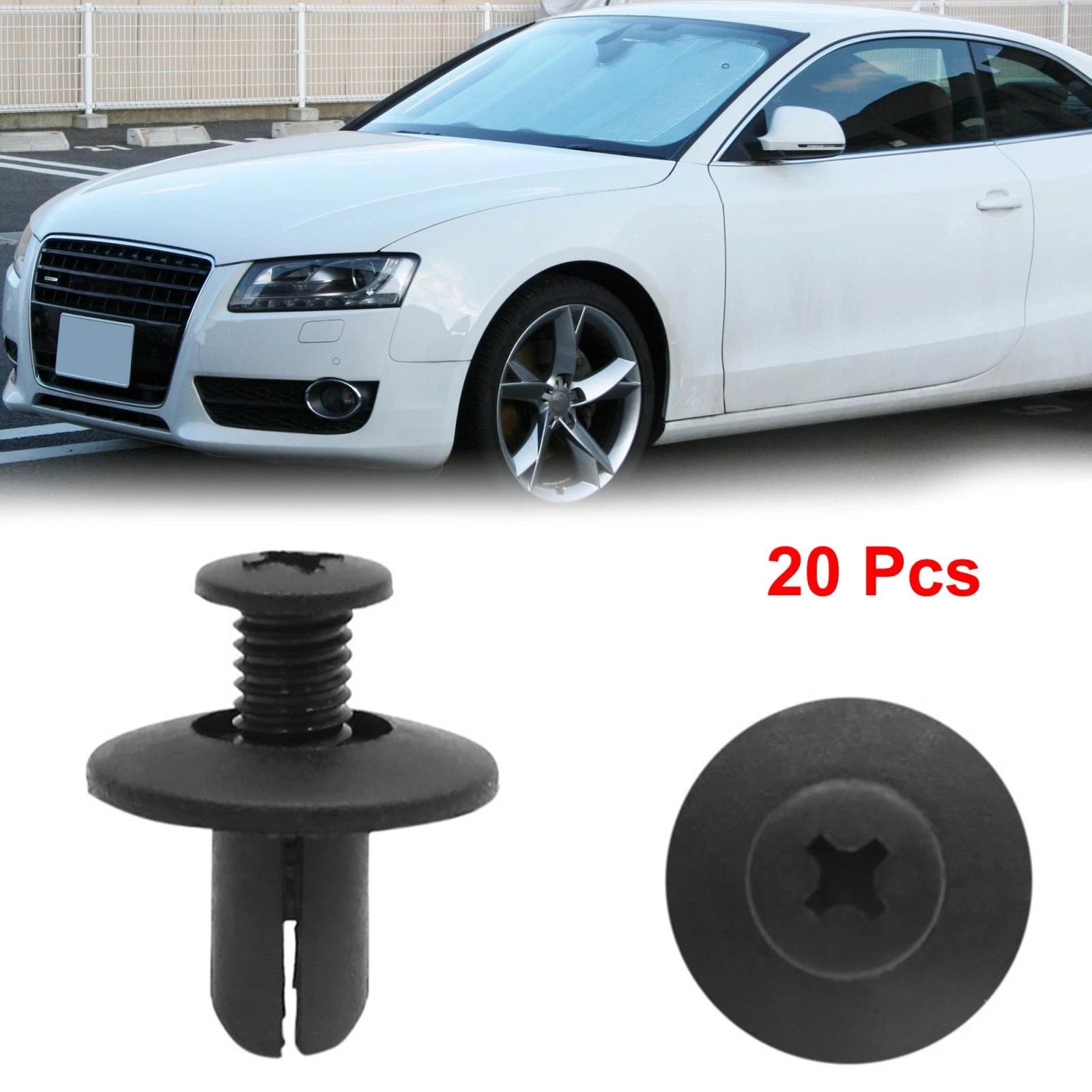 Plastic Rivet Clips 8mm Bumper Fasteners for Chevrolet (20 Pack, 2011–2018)