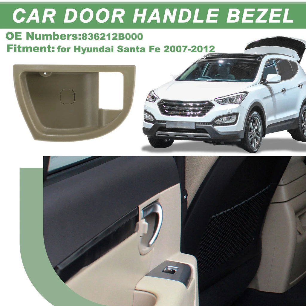 Rear Right Interior Door Handle Trim Bezel for Hyundai Santa Fe (2007–2012)