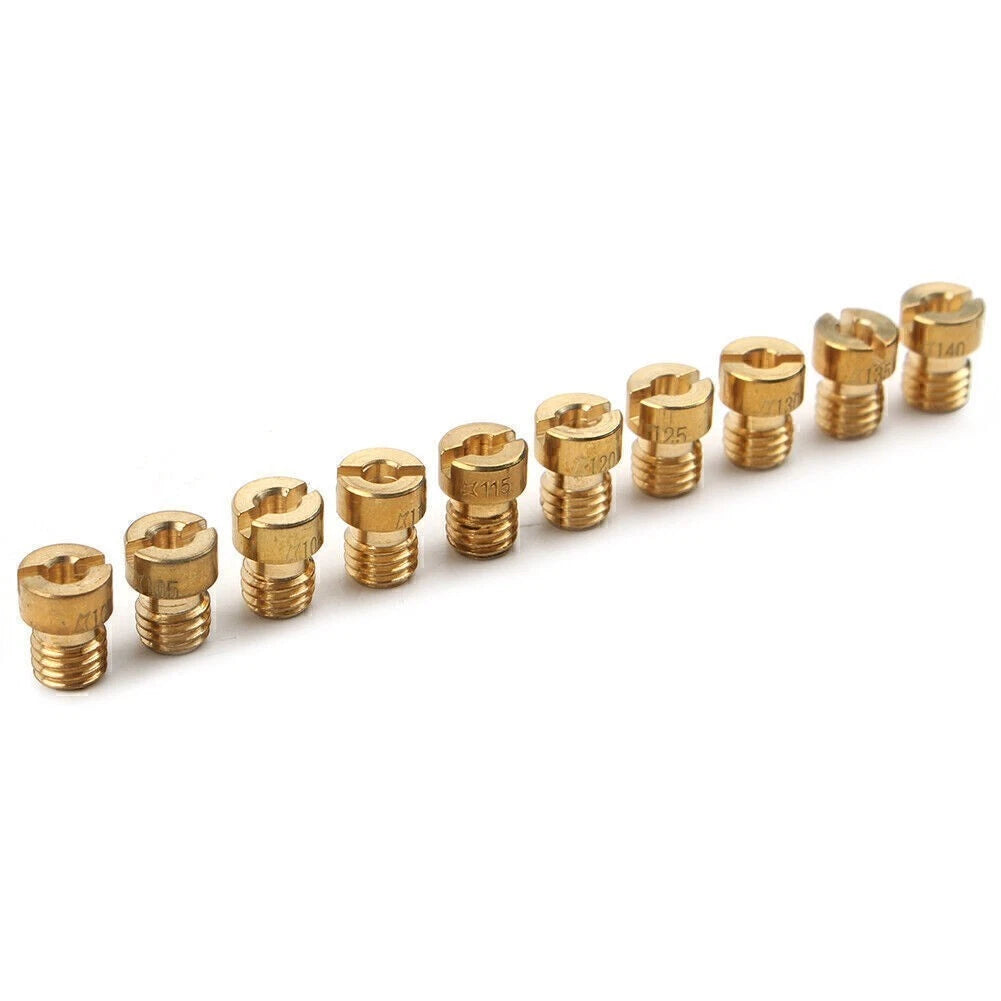 10X M5 Thread Main Jets Kit for Motorcycle (100-140 Size)