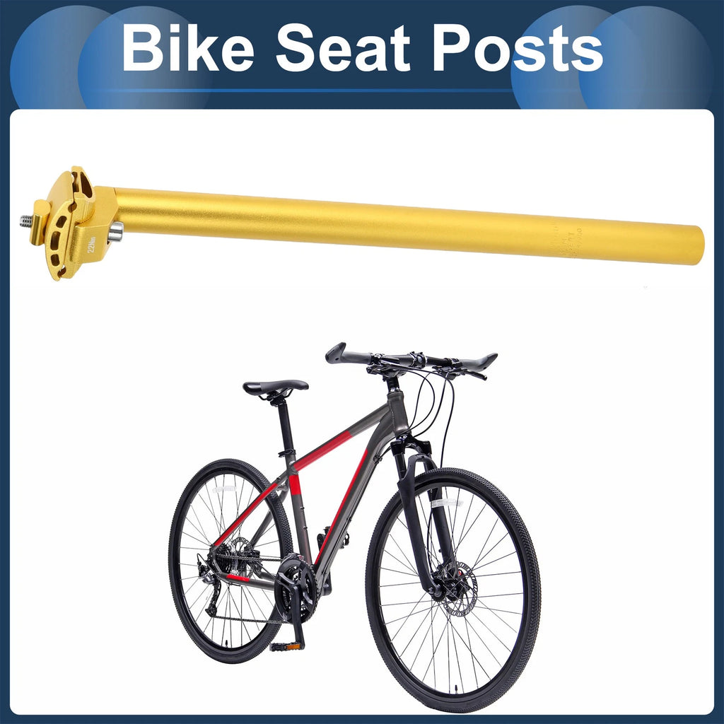 Bike Seat Post 25.4x400mm Adjustable Angle Aluminum for Universal (Any Make)