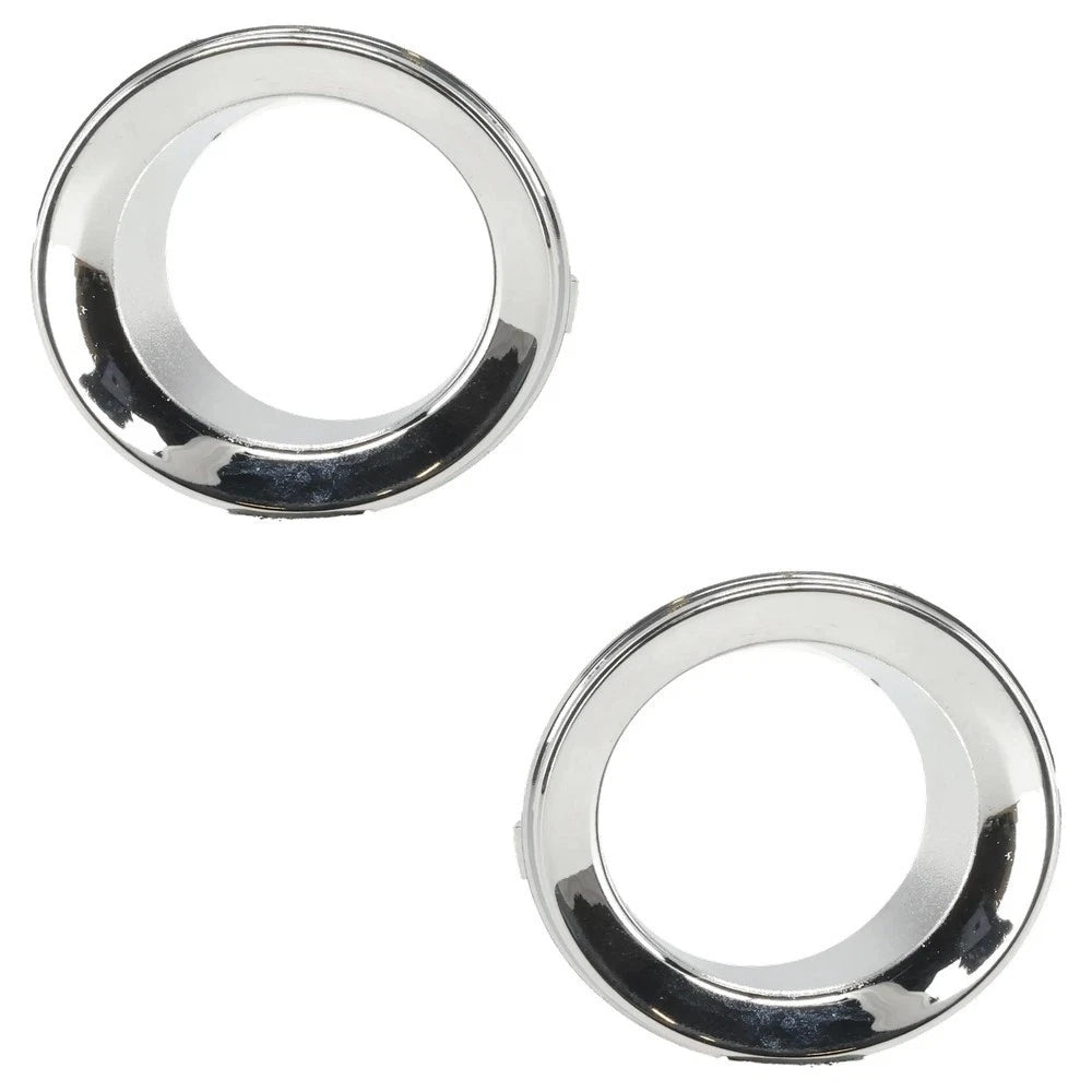 2x Chrome Front Bumper Fog Light Trim Cover Bezel For 2005-2008 Mini Cooper Base