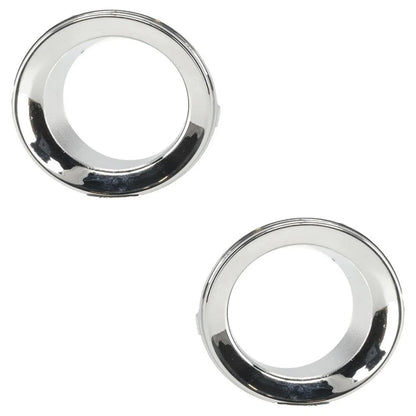 2x Chrome Front Bumper Fog Light Trim Cover Bezel For 2005-2008 Mini Cooper Base