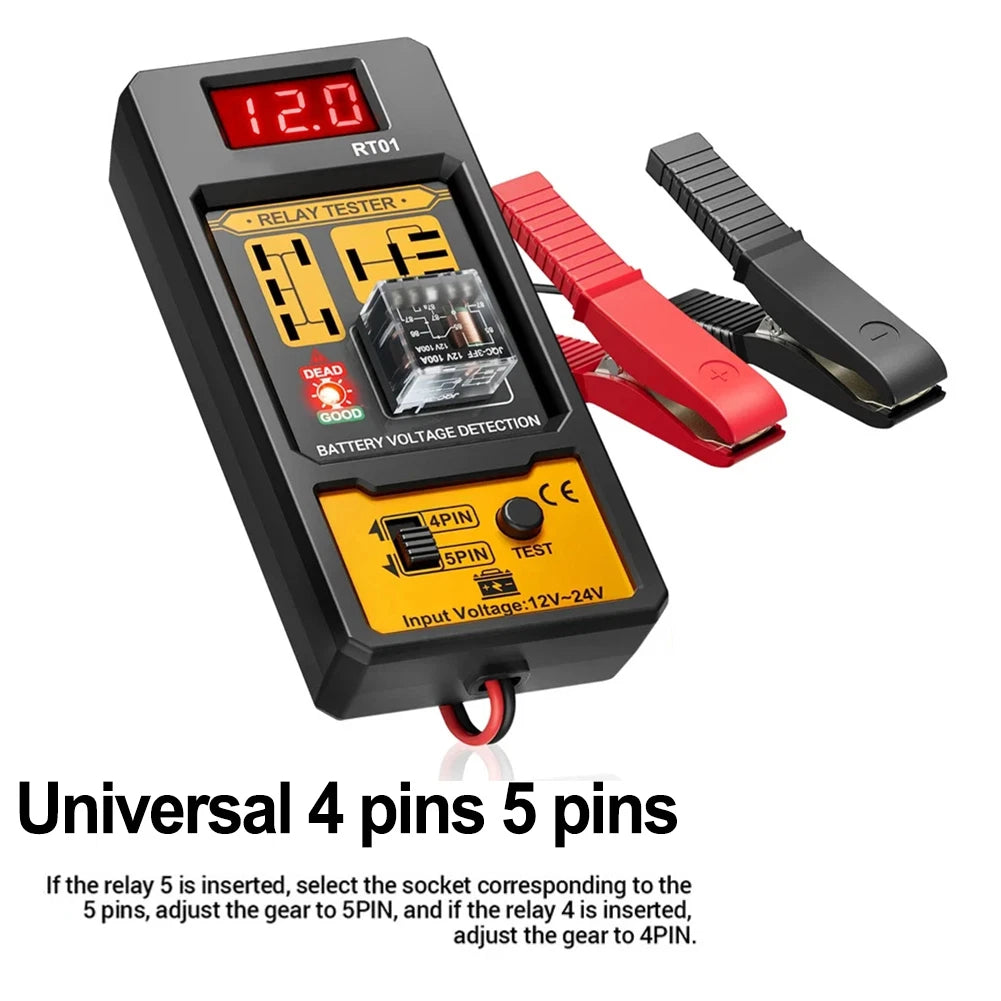 Relay Diagnostic Tool for 4 Pin & 5 Pin Relay Vehicles