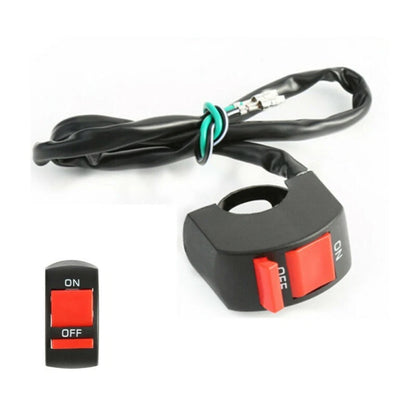 Motorcycle Motorbike 7/8 Handlebar ON OFF Kill Stop Switch Button 12V