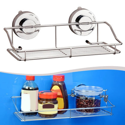 Suction Cup Rack for Bath Items Storage (No Drilling)