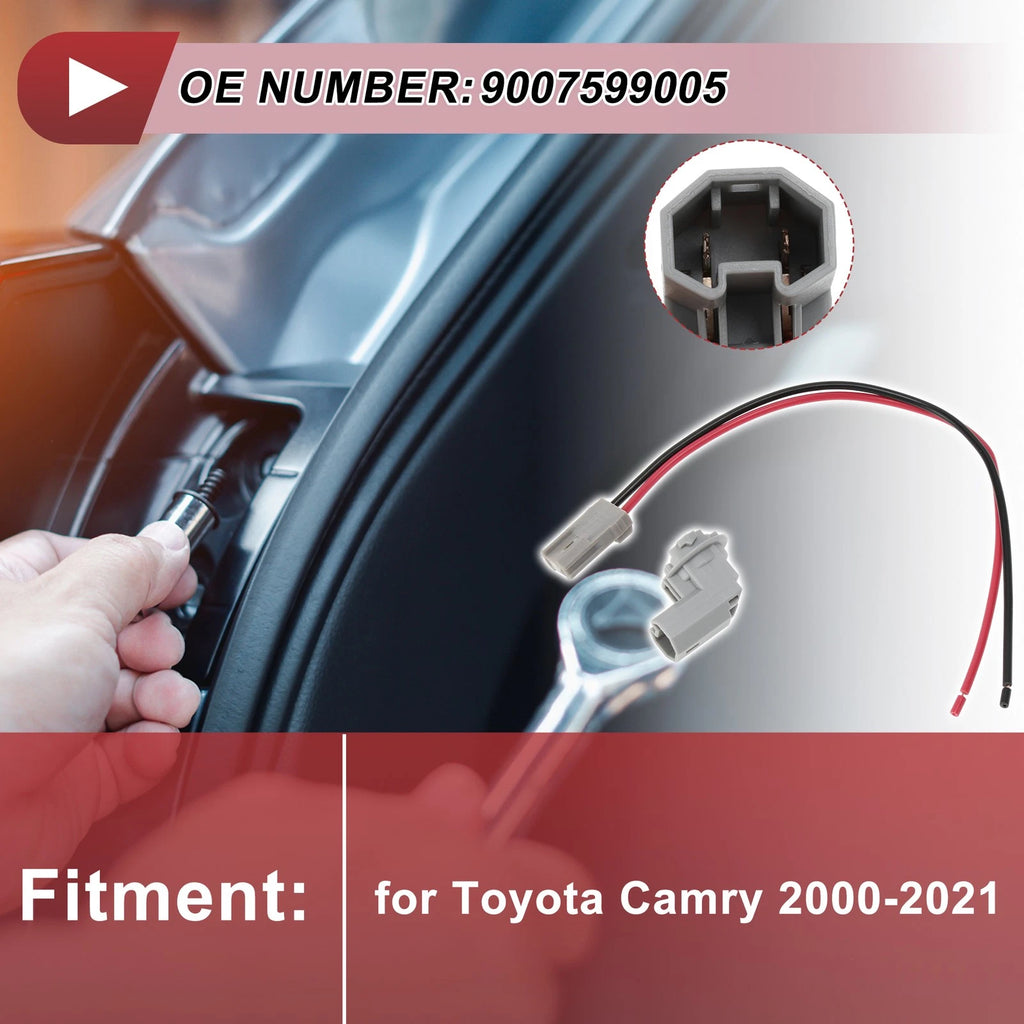 License Plate Light Socket Wiring Replacement for Toyota Camry (2000–2021)