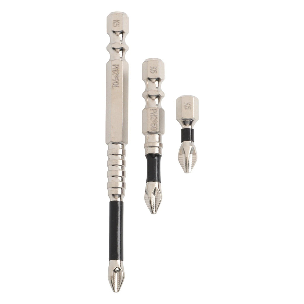 9pc Magnetic Screwdriver Bits PH2 for Precision Tasks (Alloy Steel)