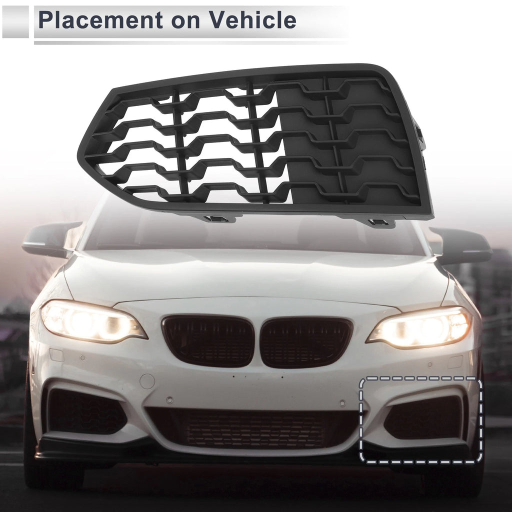 Left Front Fog Light Grill Replacement for BMW 2 Series F22 (2012–2017)