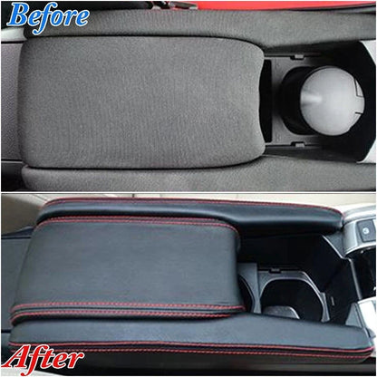 Leather Center Armrest Box Cover for Honda Civic (2016–2018)