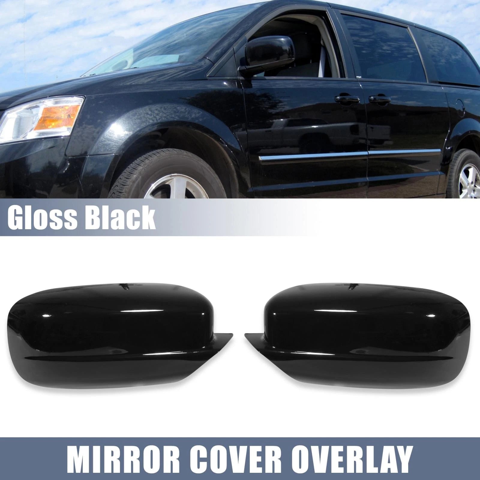 Side Mirror Cover Replacement for Chrysler 200 300 and Dodge Charger (2011–2021)