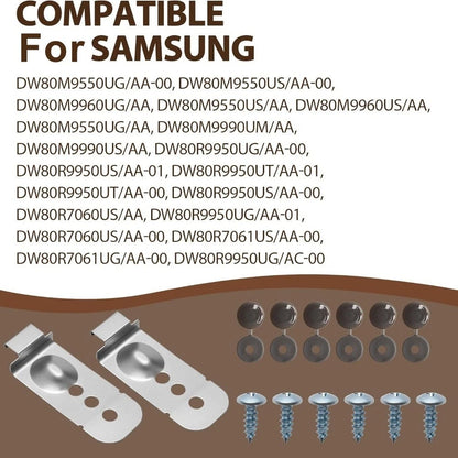 Bracket Kit for Samsung Dishwasher DW80M DW80R (Complete Set)