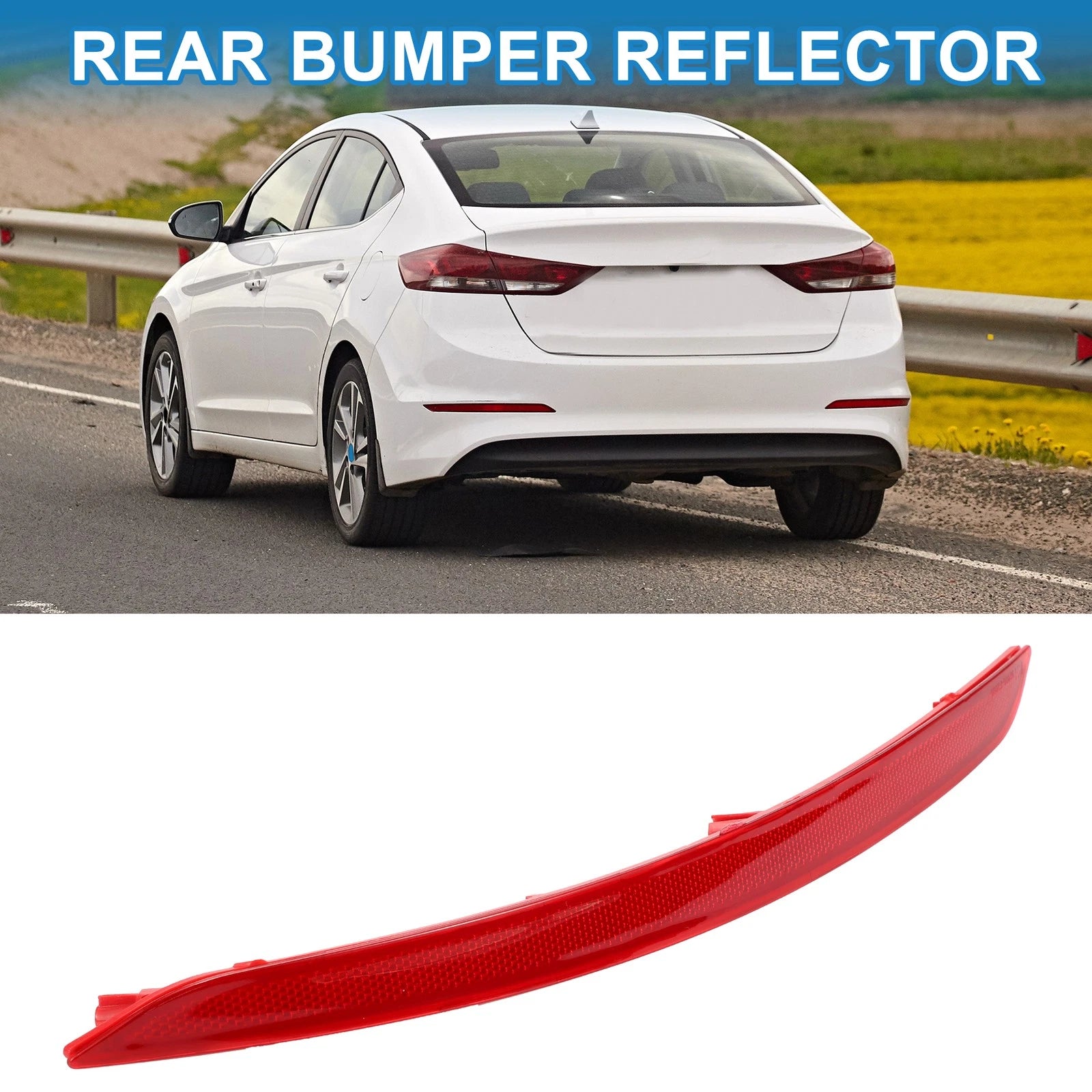Rear Right Bumper Reflector Replacement for Hyundai Elantra (2017–2018)