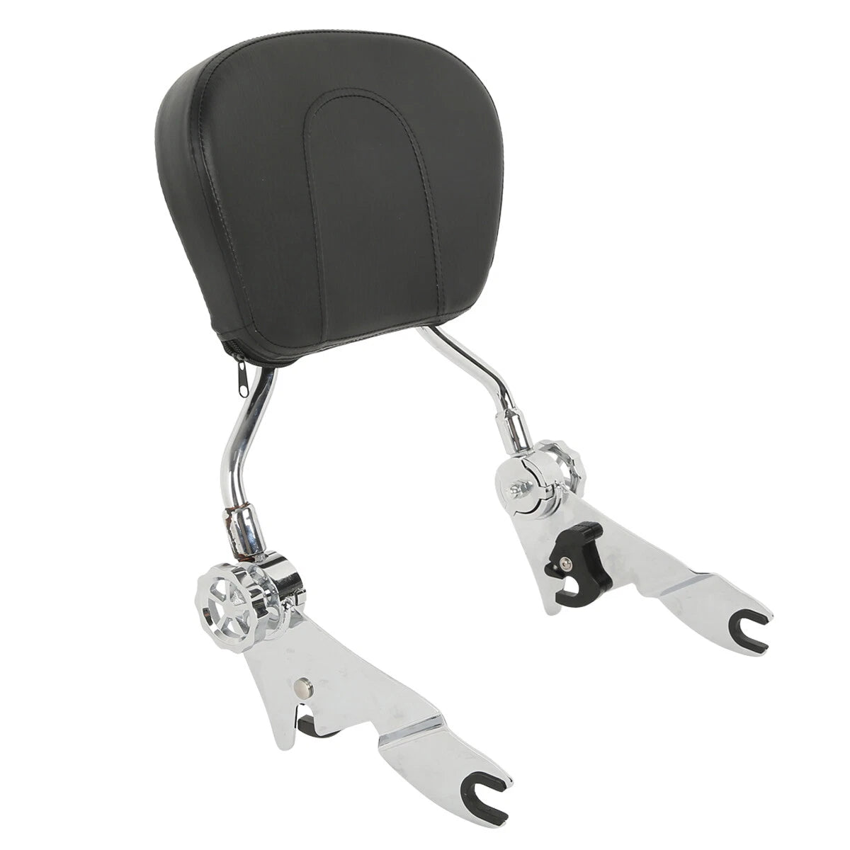 Adjustable Detachable Backrest Sissy Bar Chrome for Harley Touring (2009–2023)