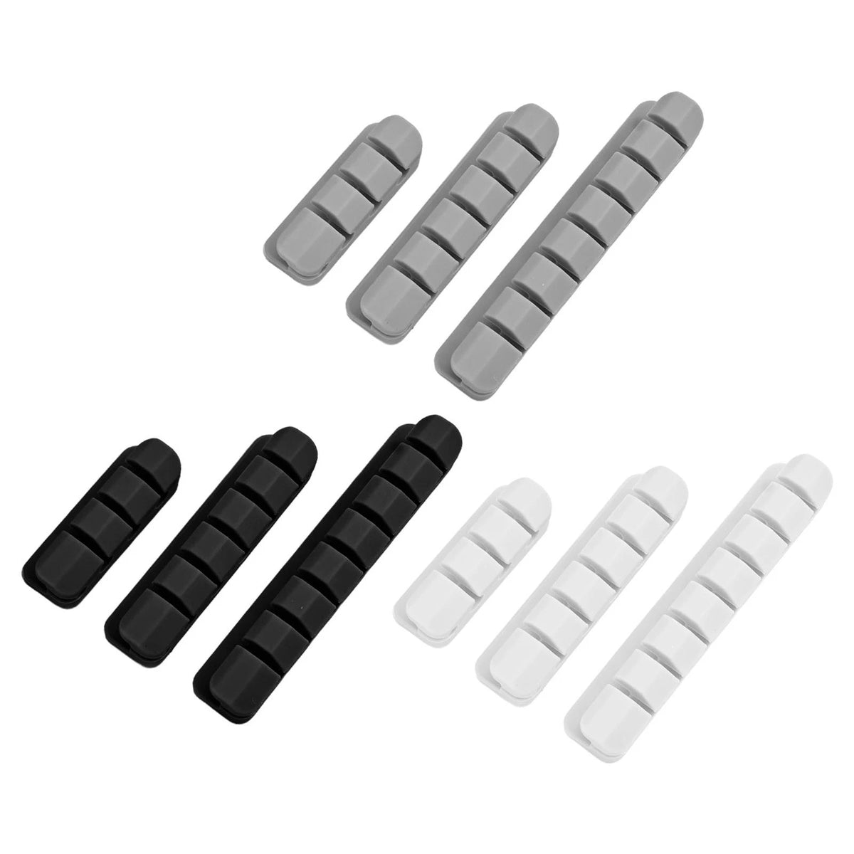 Silicone Cable Organizer with 9 Wire Clamps for Effective Storage