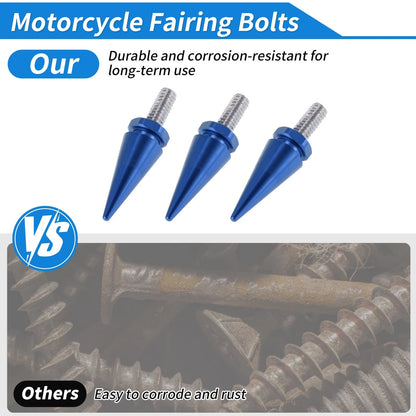 Windshield Bolts for Harley Davidson Street Glide (1996–2013) Aluminum Alloy Blue