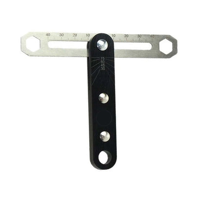 80mm T Shape Layout Ruler for Carpentry with Locking Mechanism