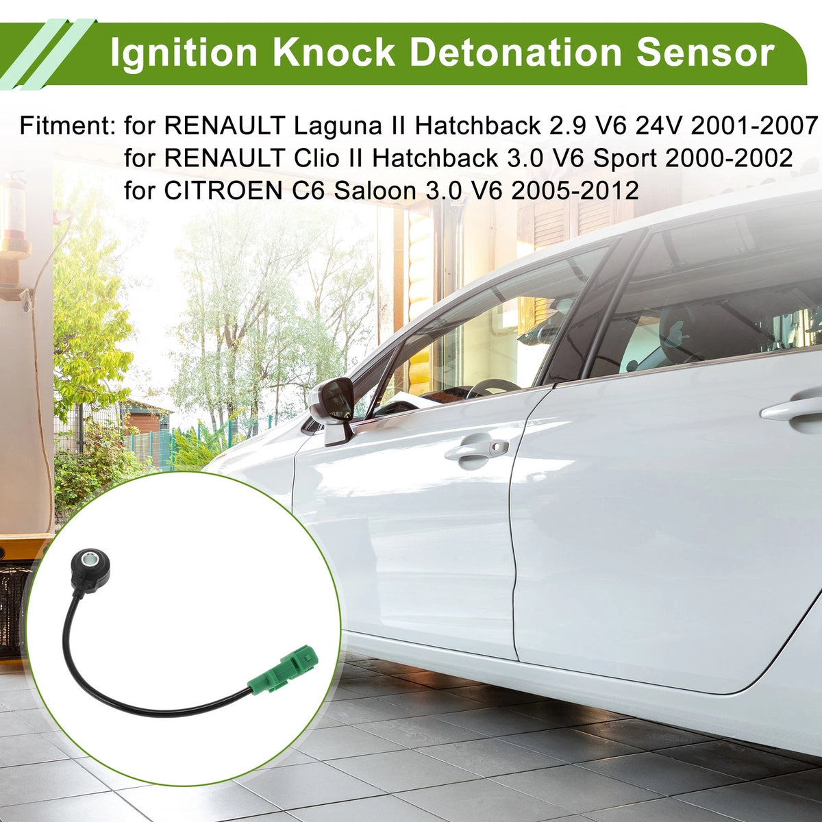 Ignition Knock Detonation Sensor No.0261231130 for Renault Laguna II (2001–2007)