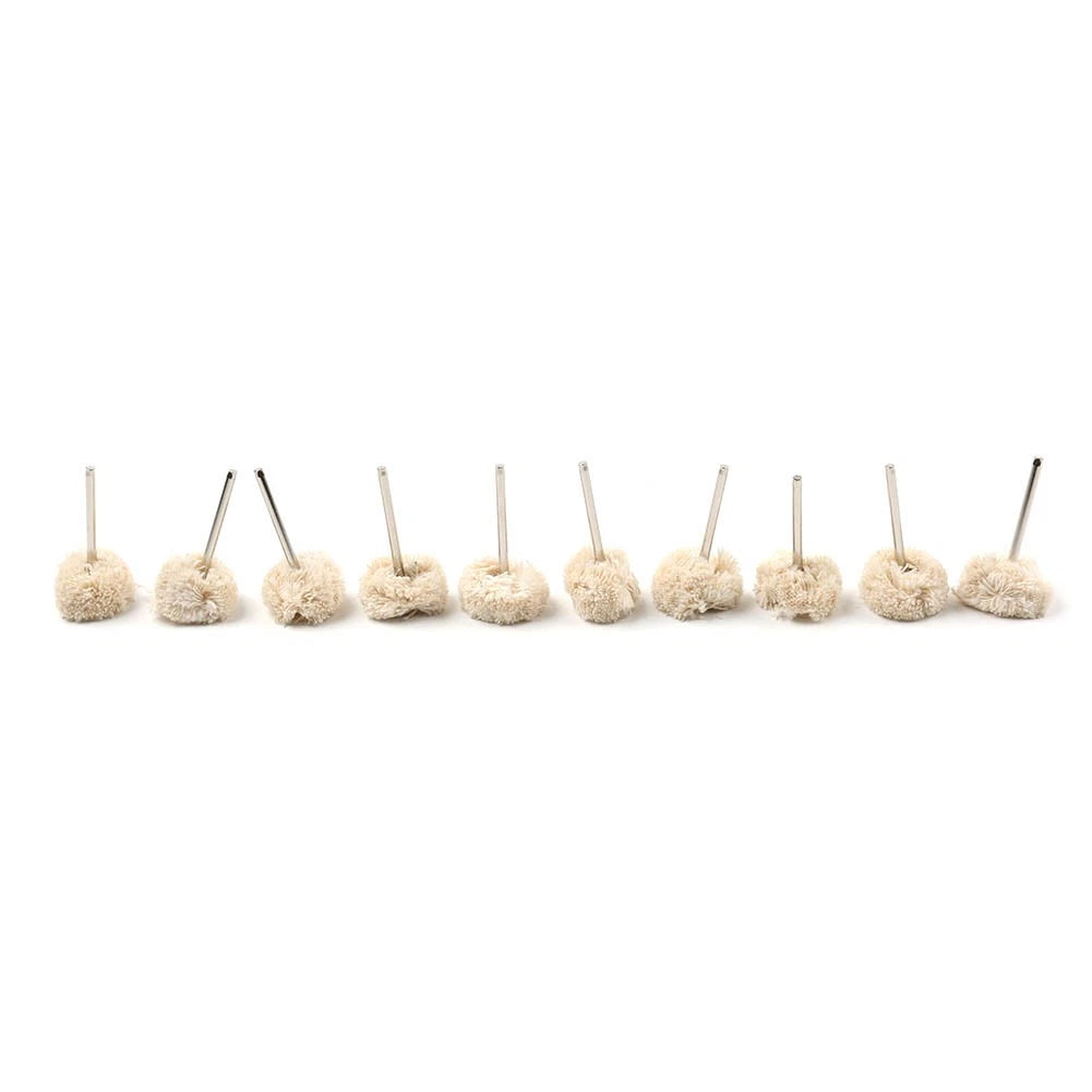 10Pcs Cotton Polishing Wheel Buffing Pad for Rotary Tool