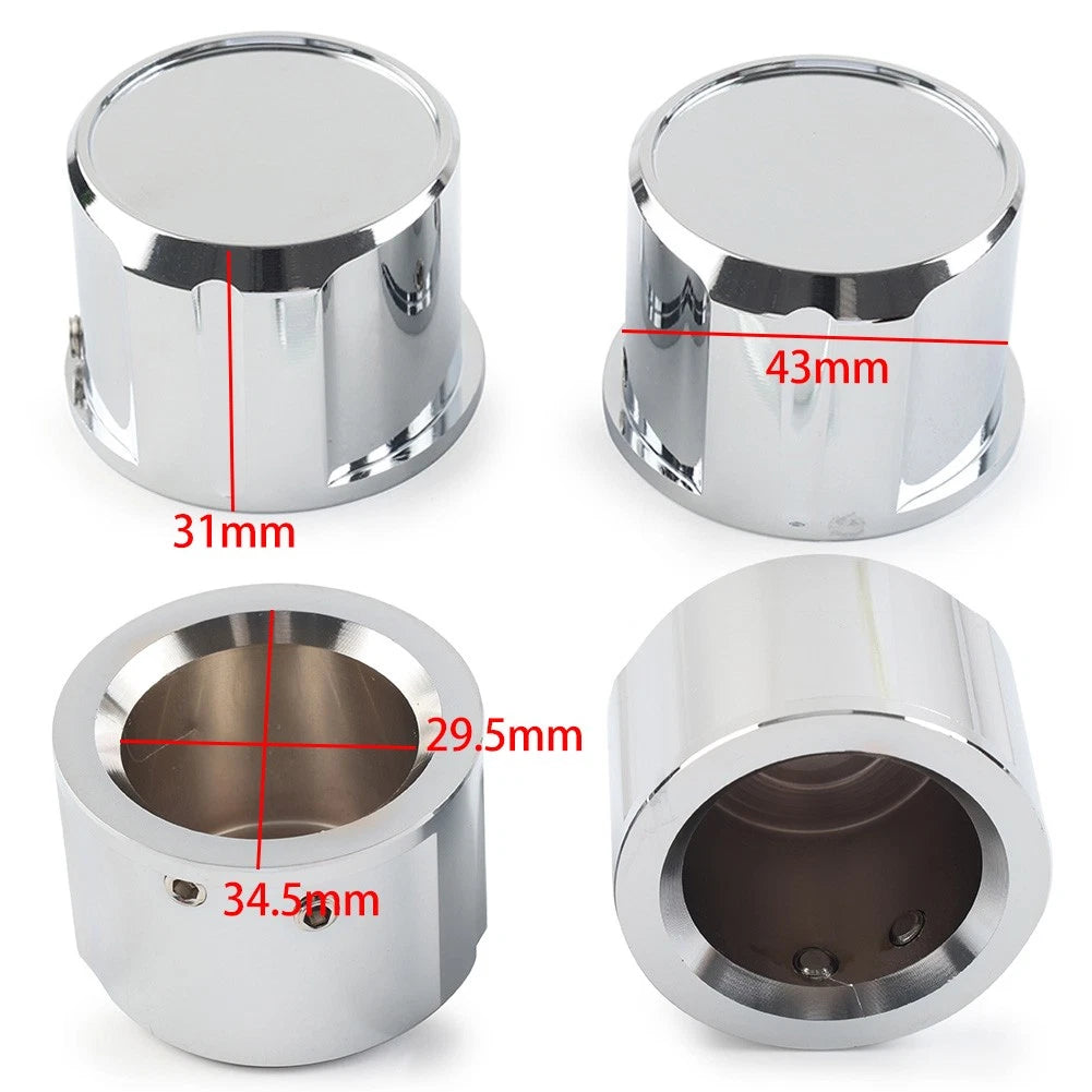 Front Axle Cap Nut Cover for Harley Dyna, Tri, Street Glide, Sportster 1200