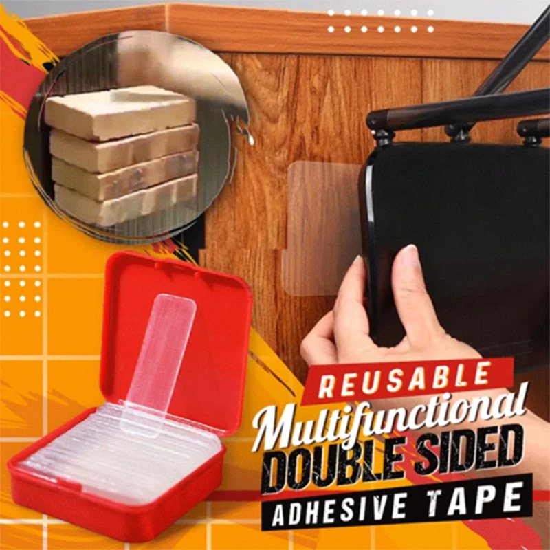 60 PCS Double Sided Adhesive Tape Removable Mounting for Various Uses