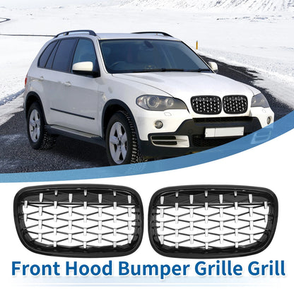 Front Hood Bumper Grille Grill Replacement for BMW X5 X6 (2008–2013)