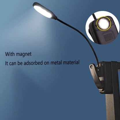 LED Reading Book Light with Clip - Flexible USB Rechargeable