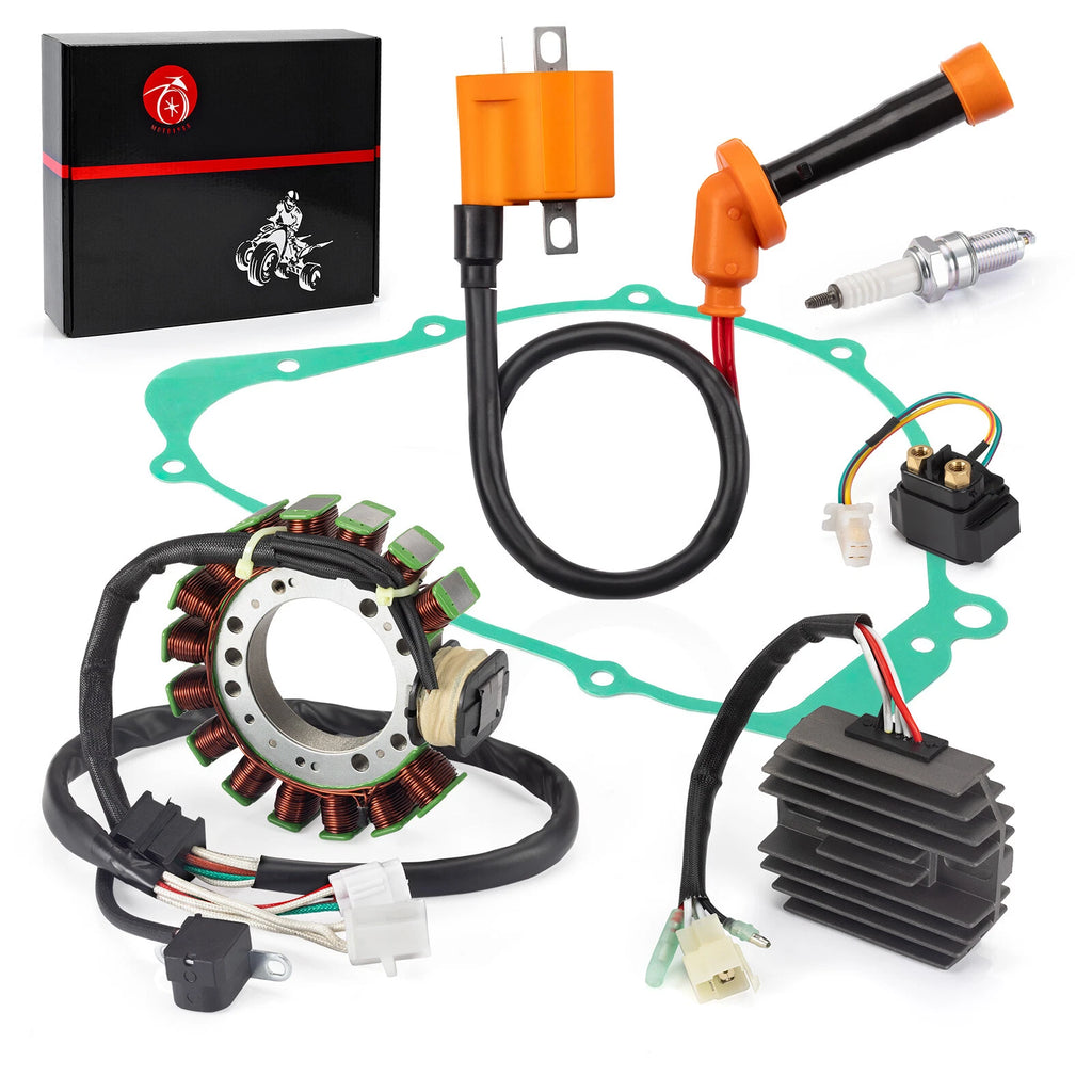 Stator & Relay Ignition Coil Regulator Rectifier for Yamaha Grizzly 600 (1998)