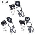 Set of 3 Carburetor Repair Kits for ZAMA RB-107 ECHO ES230 ES231 PB230