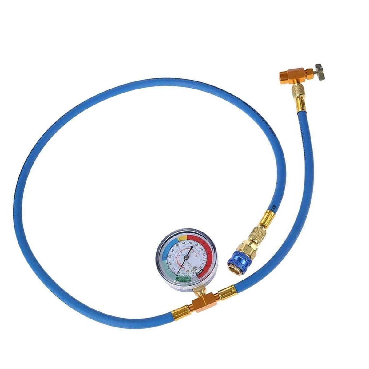 AC Refrigeration R134A Charging Hose with Pressure Gauge for Universal Use