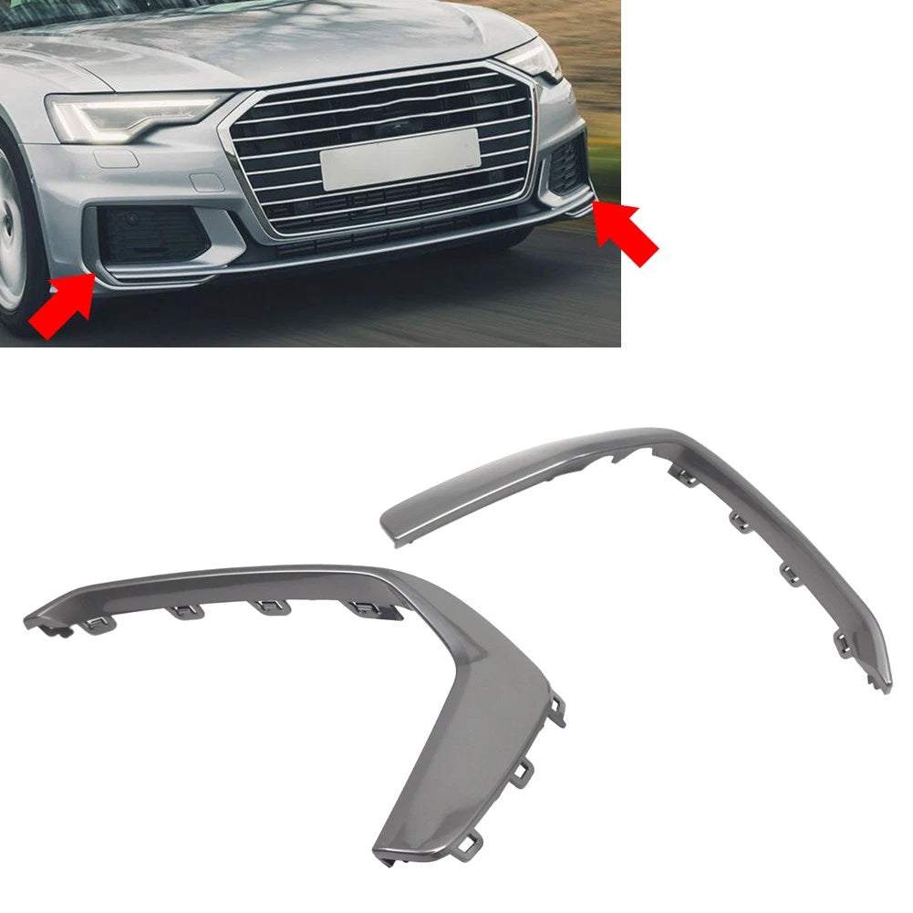 Front Bumper Lower Side Grill Cover for Audi A6 C8 S6 (2019–2024)