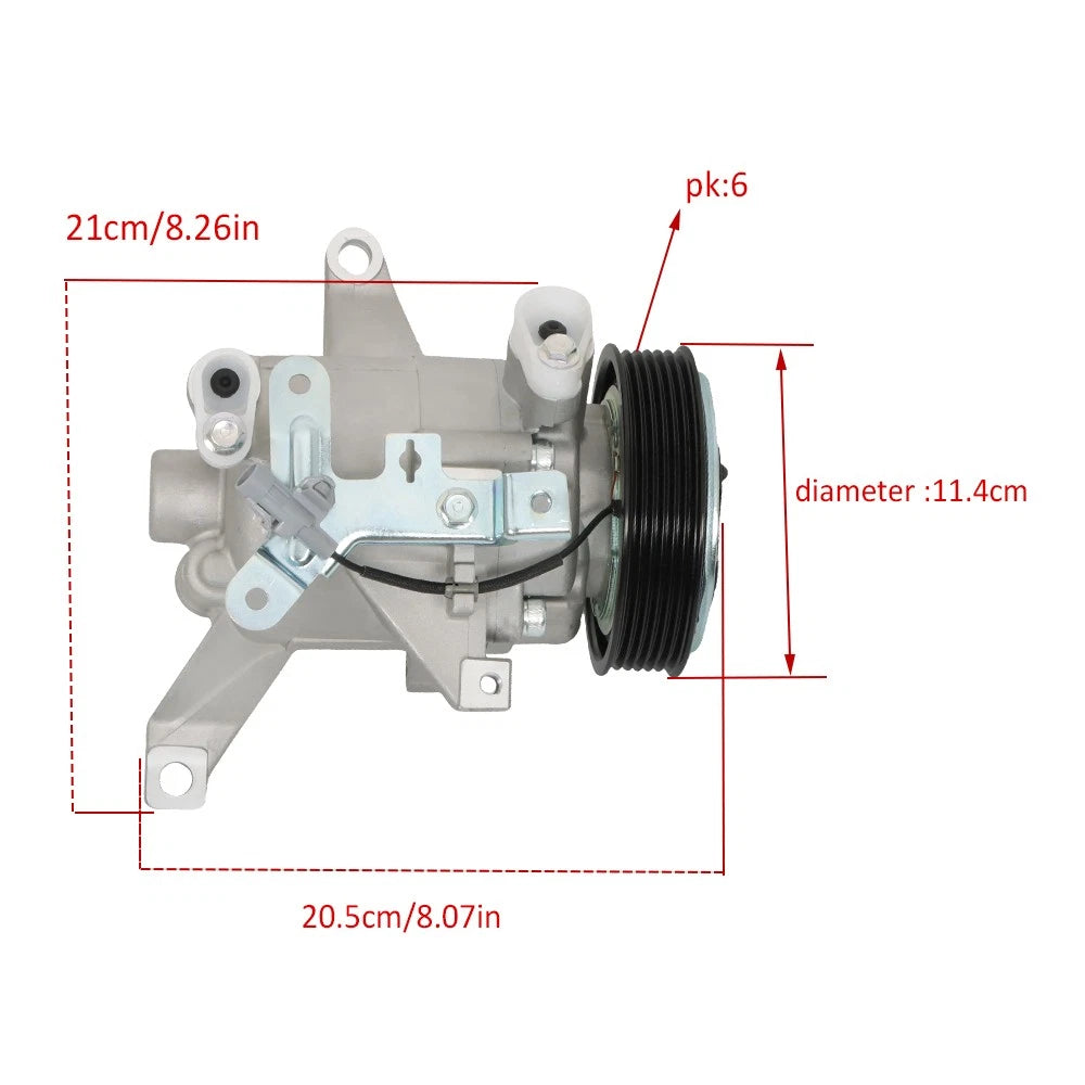 A/C Compressor & Clutch for Subaru Impreza (2012–2016), Forester (2014–2018) 7512979