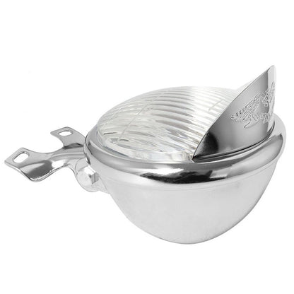5" Chrome Motorcycle Retro Front Headlight for Harley Suzuki Honda