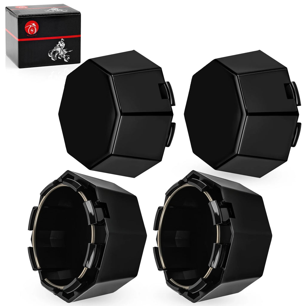 4X Matte Black Hub Cover for Polaris Sportsman 570 (2015–2025)