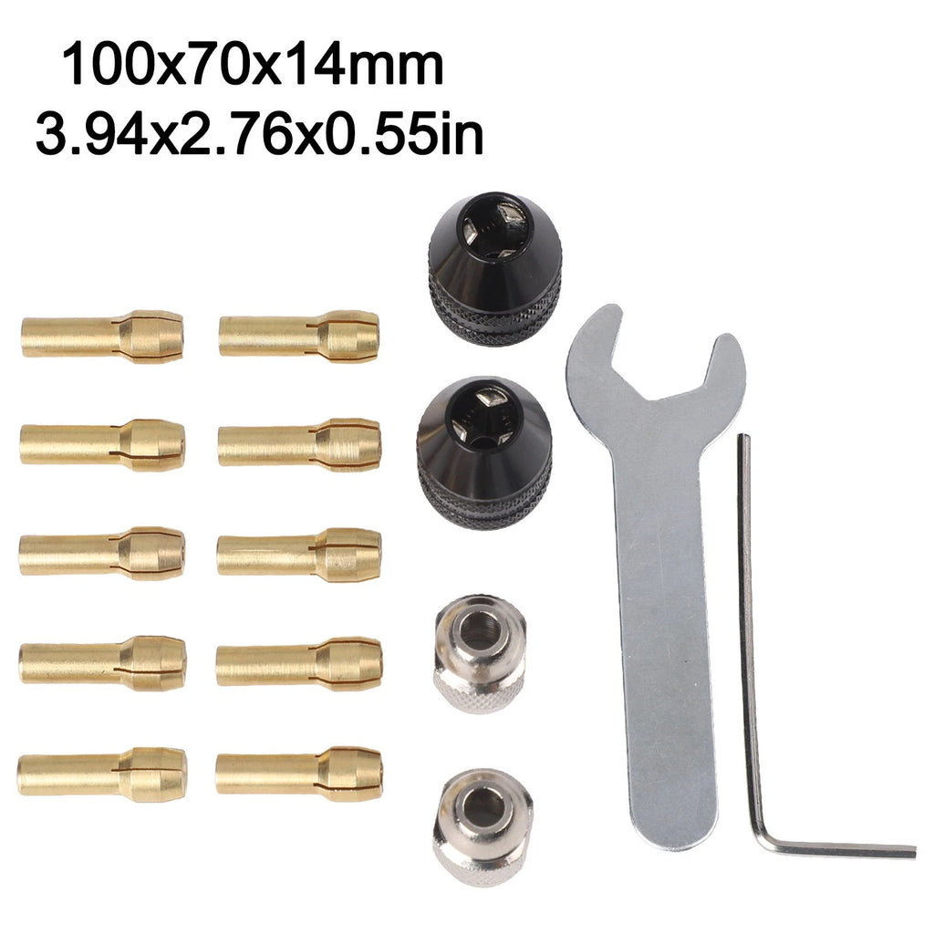 Keyless Quick Change Chuck for Rotary Tools (Compatible with Various Bits)