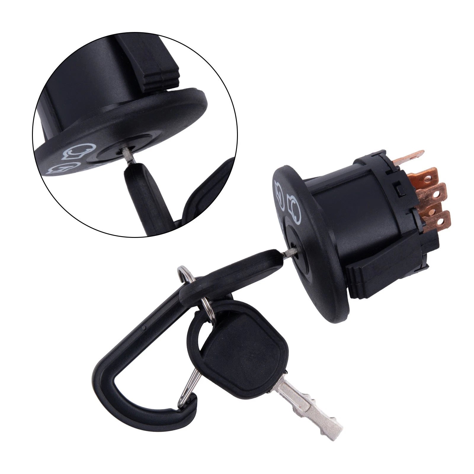 Ignition Key Switch for Step Thru Frame Tractors (Exact Fit)