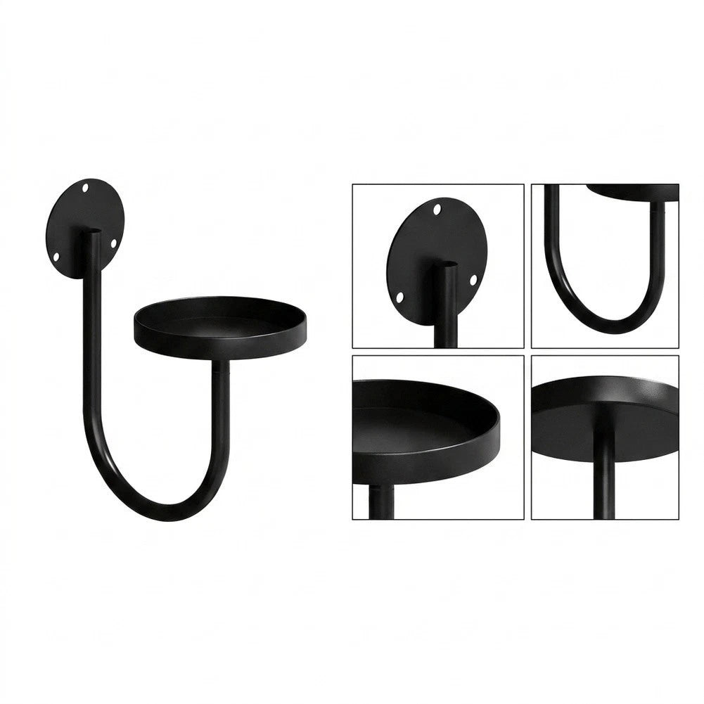 U Shaped Iron Wall Plant Holder for Indoor Decor