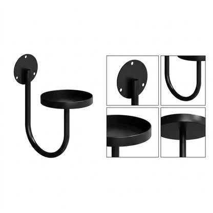 U Shaped Iron Wall Plant Holder for Indoor Decor
