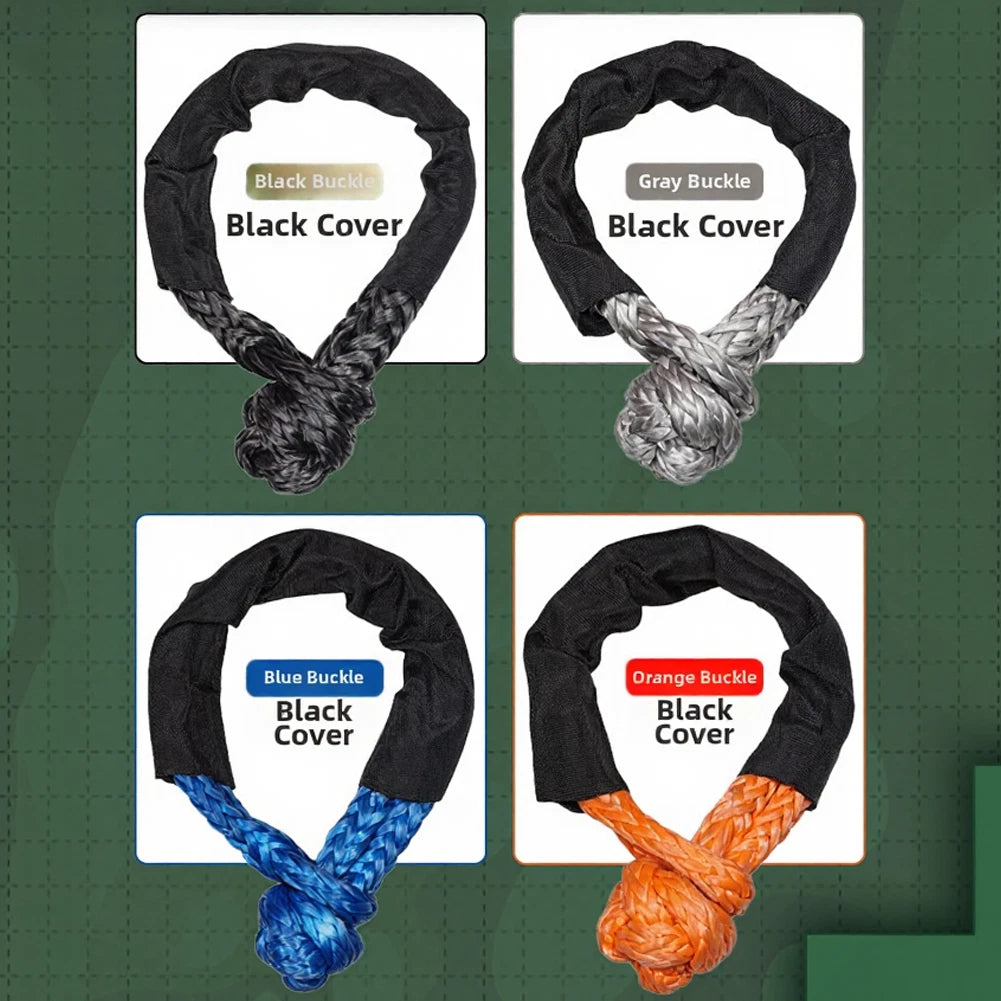 High Strength Tow Rope with Protective Sleeve for Off Road Vehicle Rescue