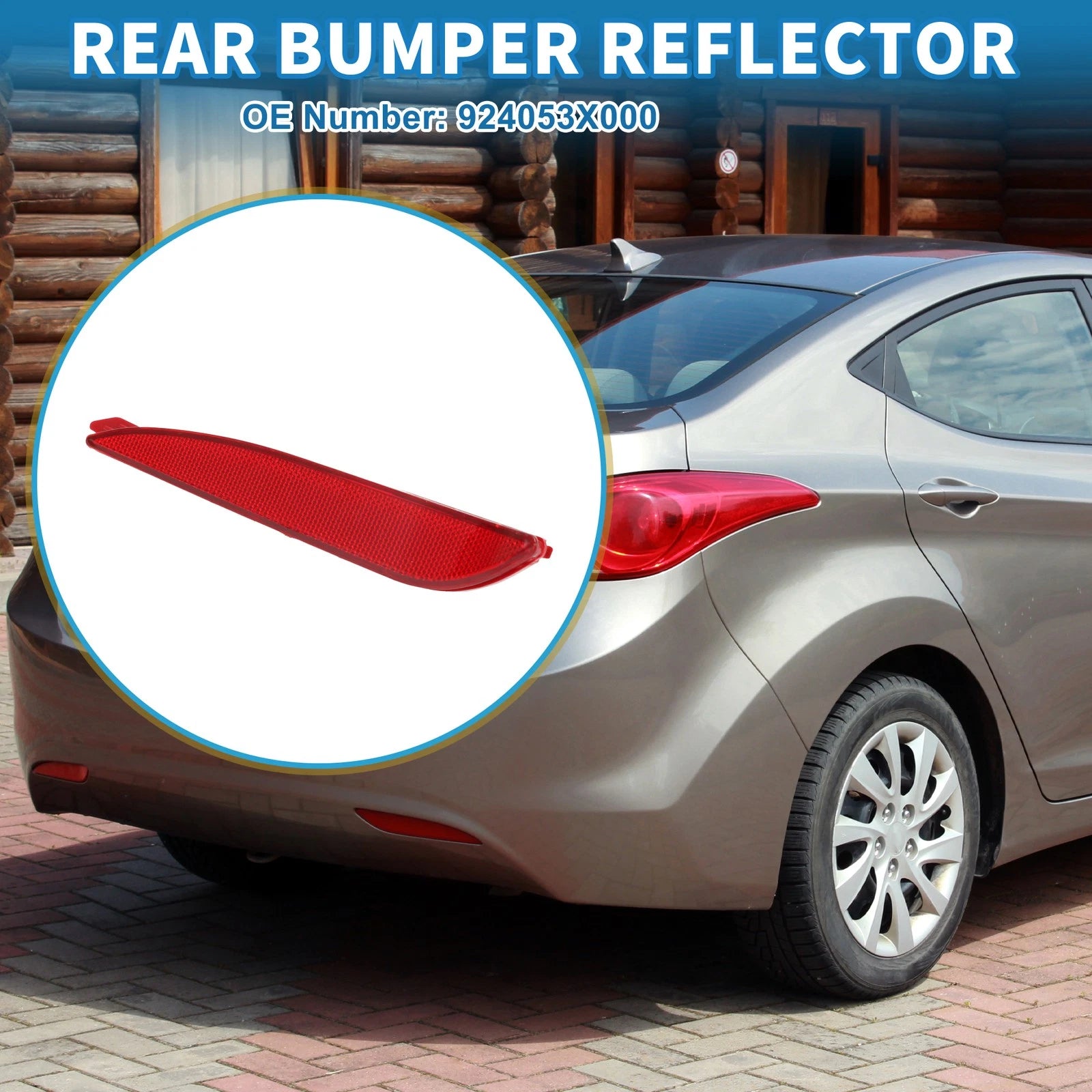 Rear Left Bumper Reflector Replacement for Hyundai Elantra (2011–2013)