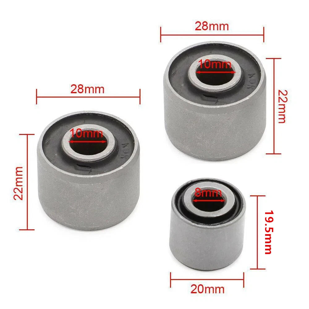 2Pcs Motor Bushings + 1 Shock Absorber Bushing Kit for GY6 Engine (125cc-150cc)