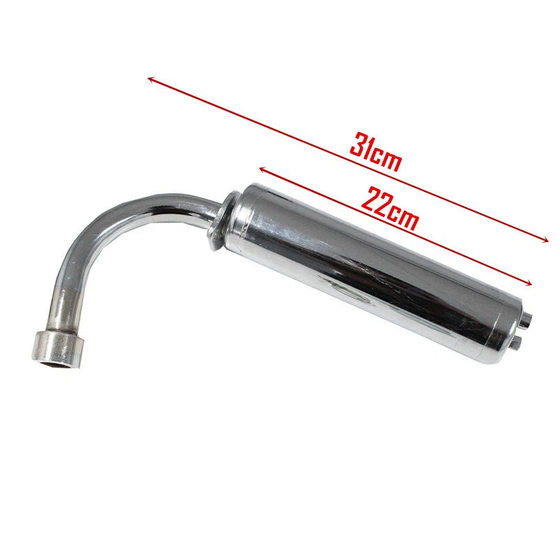 Exhaust Muffler for 2 Stroke 100cc Engine Kit Motorized Push Bike