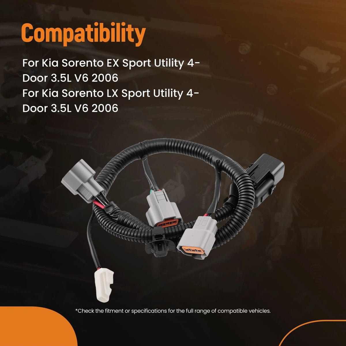 Ignition Coil Harness for Kia Sorento 2003–2006 3.5L V6 39610-39400