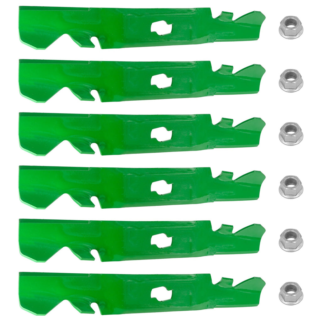Deck Blades 50 Inch Replacement with Nuts for Cub Cadet (2009–2020)